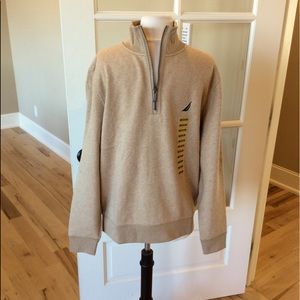Nautica Pullover Zip Neck Fleece Long Sleeve M Men